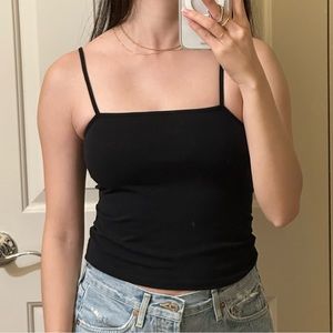 Urban Outfitters Square Neck Black Tank